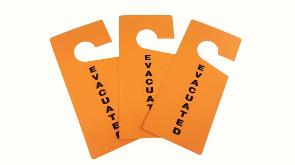 Etiqueta de segurança de plástico industrial de design personalizado para medidas de segurança