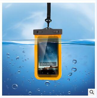 customized 6 Waterproof Cell Phone Pouch Diving Floating With Lanyard