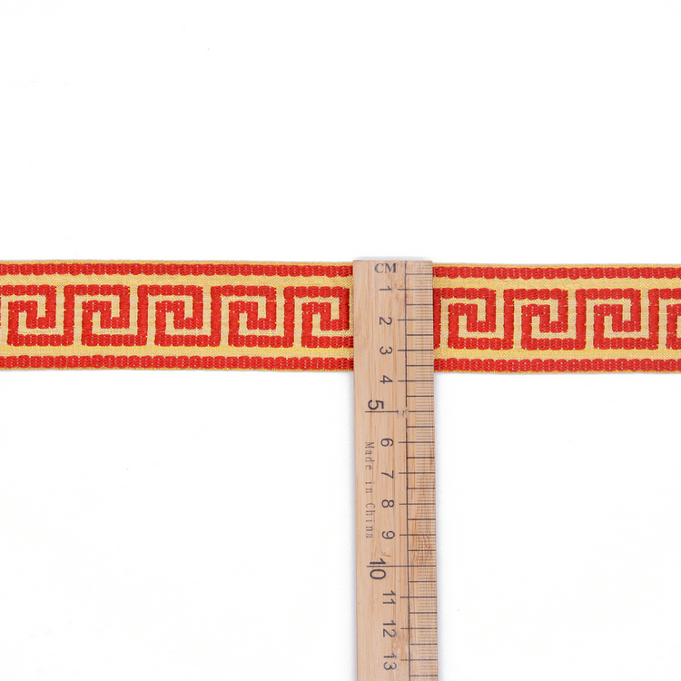 Плоская отделка ленты жаккарда Eco дружелюбная классическая 37mm