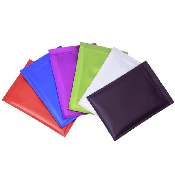 Bolsa de papel de aluminio MOQ 100pcs Bolsa de cerradura de cerradura de aluminio de plata para 50 tabletas