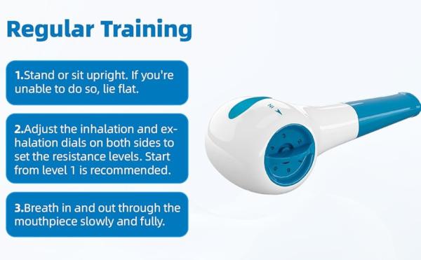 App Connectivity Breathing Trainer Device Lung Exerciser OEM Logo
