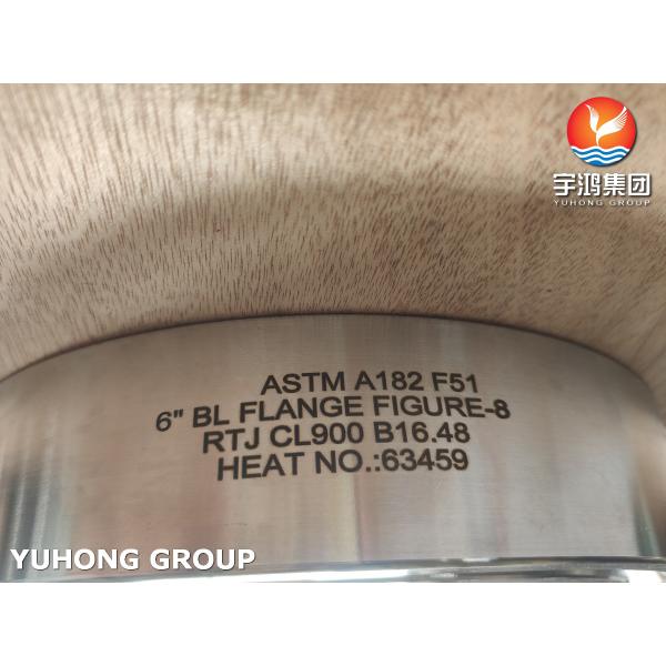 АСТМ A182 F51 Двойной стальной очки слепой фланц / B16.48 RTJ фигура-8