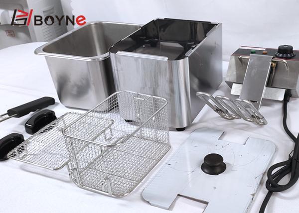 Fried Food 4L Stainless Steel Fryer Restaurant Furnace easy cleaning