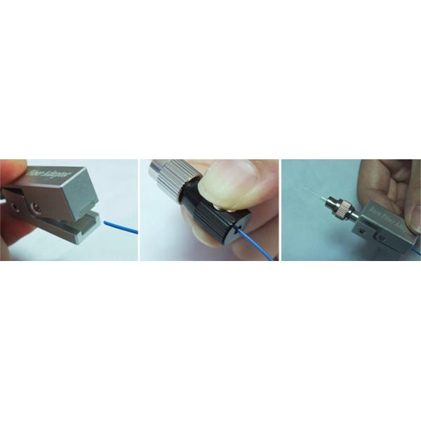 0.2dB Square FC Bare Fiber Optic Adapter 125um Ferrule