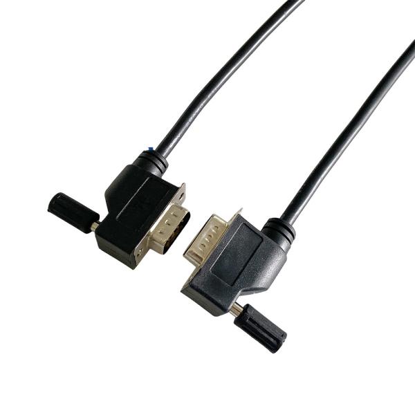 DB9 Pin Extension Male To Female Serial Cable Multi Angle Left And Right