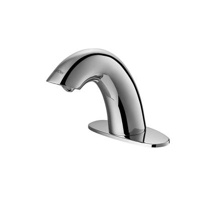 Da torneira moderna do torneira da água fria do dissipador do banheiro do arco da bacia dos torneiras do sensor WC de bronze AC/DC 220 de Chrome