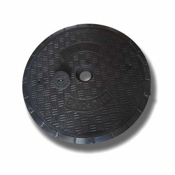China Factory with CE/ISO En124 Ductile D400 Hinged SMC/BMC Square Fiberglass/Plastic/FRP Composite Manhole Cover Price for Resin
