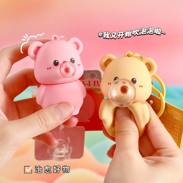 Soft Silicone Cartoon Keychain Perfect Accessory for Women's Wristlets