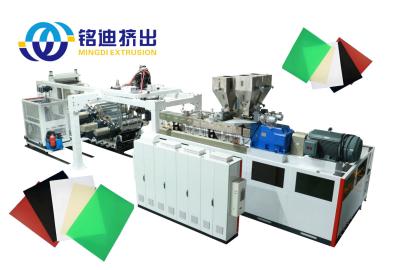 Double Vents Twin Screw Extrusion Line , APET PETG CPET PLA Plastic Extruder