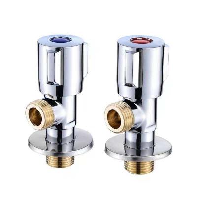 Silvery White Luster Stainless Steel Bathroom Angle Valve Preservative Polished Surface