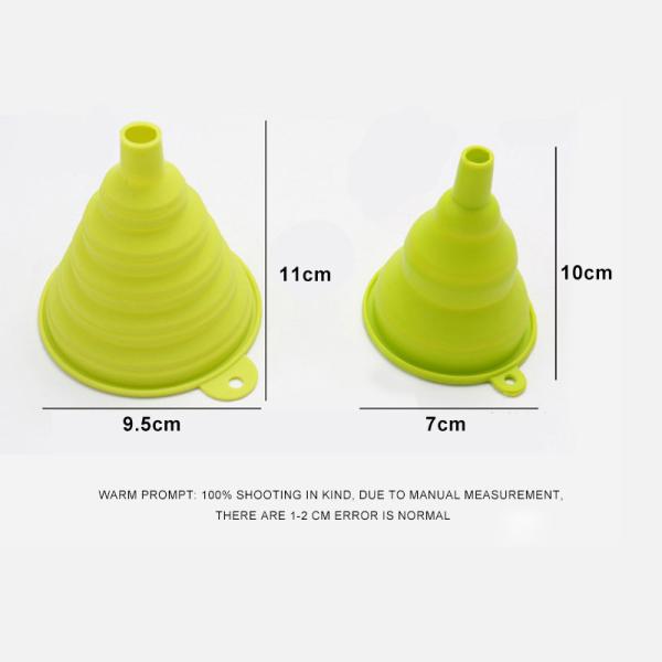 FDA aprovou Mini Silicone Collapsible Funnel para transferência líquida do óleo