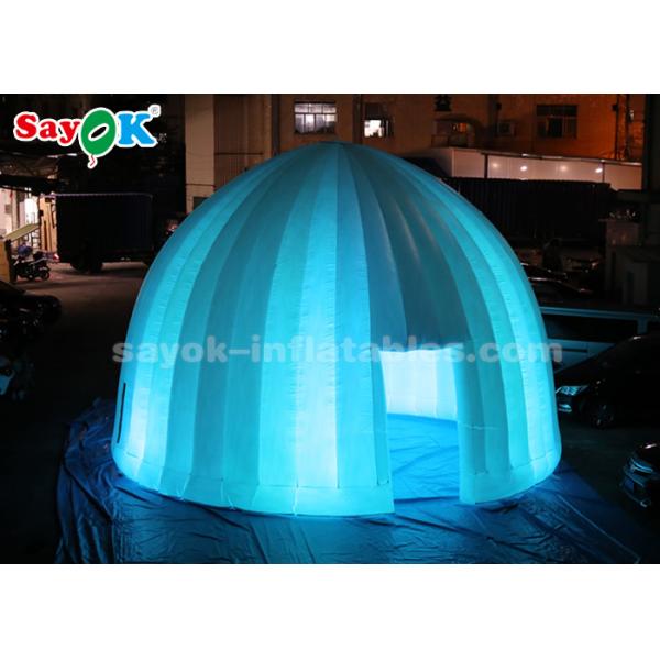 Inflatable Outdoor Tent 8 Meter LED Lighting Inflatable Air Dome Tent For Promotion Event