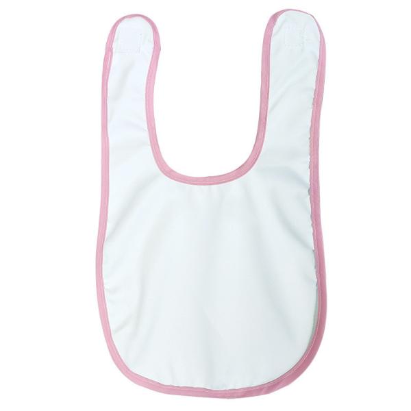 Sublimation Blank Polyester Baby Bibs For Custom Printing