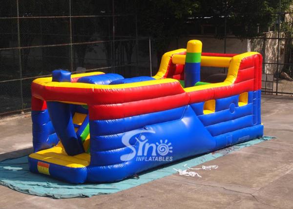 Kids Commercial Pirate Ship Inflatable Obstacle Course For Outdoor And Indoor Interactive Fun