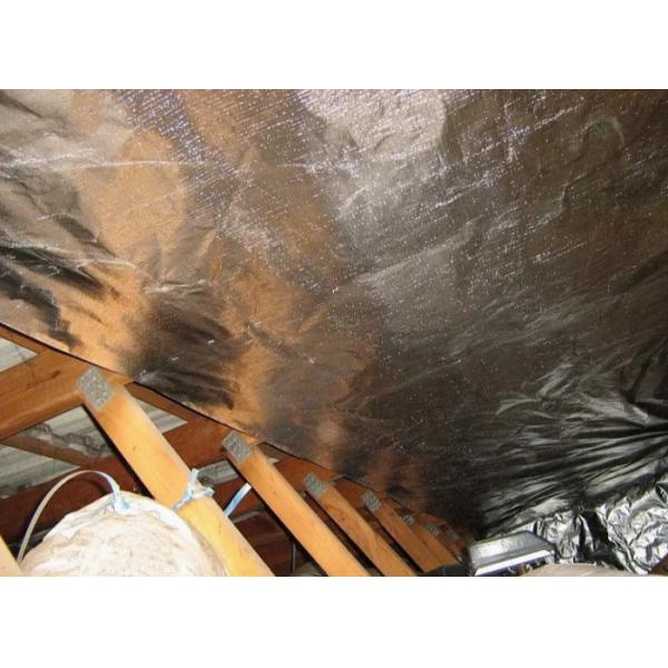 Double Sides Metalized Pet Foil Laminate With PE Woven Cloth Fabric