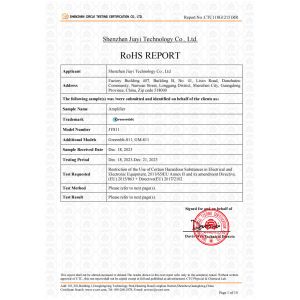 Shenzhen Jiayi Technology Co., Ltd. Certifications