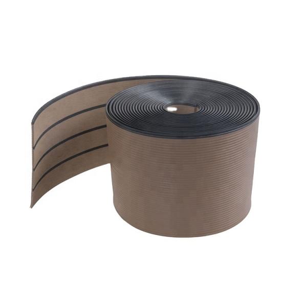 Diseño contemporáneo de estilo al aire libre cubierta de yates WPC sin calcificación y textura de madera de teca