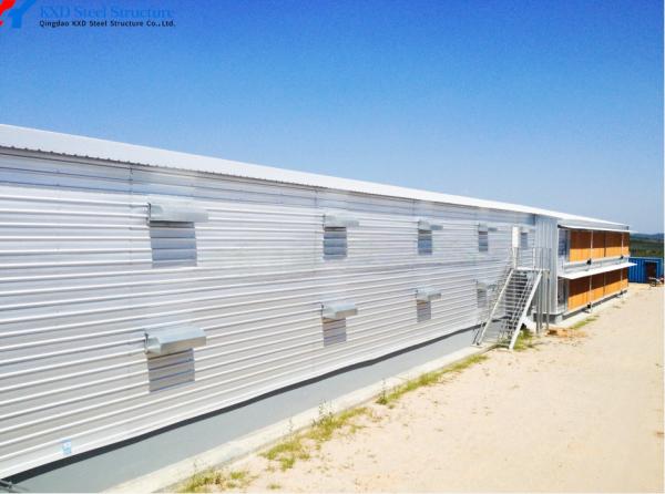 Automatic Steel Poultry House Prefab Broiler Chicken Houses with Ventilation System