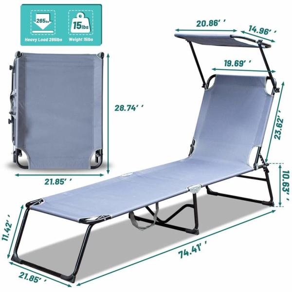 Modern Outdoor Hotel Floor Portable Swimming Pool Folding Chaise Lounge Chair For Living Room