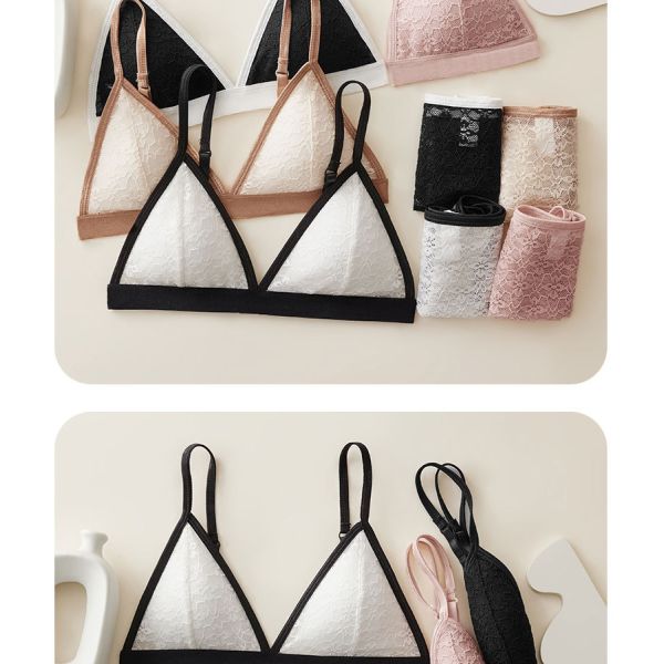 Women Lingerie Set Wholesale of High Quality S M L Sizes Women Bra and Brief Sets Triangular Cup Women Underwear Set