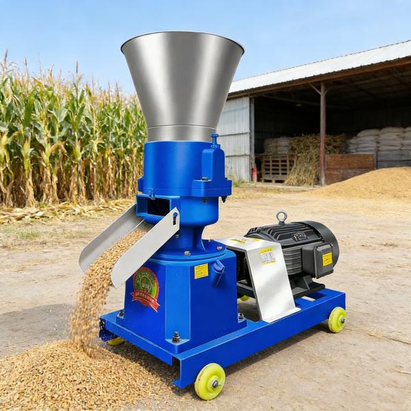 Stainless Steel Rust Resistant Poultry Pellet Machine 200kg/H Farm Feed Pellet Mill