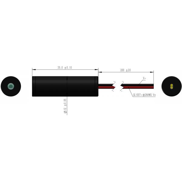545nm Pilot Green Dot Laser Module 4mW with Wide Temperature Range and RoHS Compliance