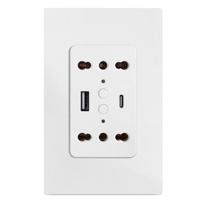 Dual Wifi Double Sockets 220V - 240V 50Hz / 60Hz Chile Wall Outlet