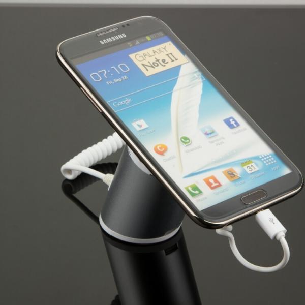 COMER anti-lost cell phone security holders with alarm sensor cable and charging cord for mobile stores