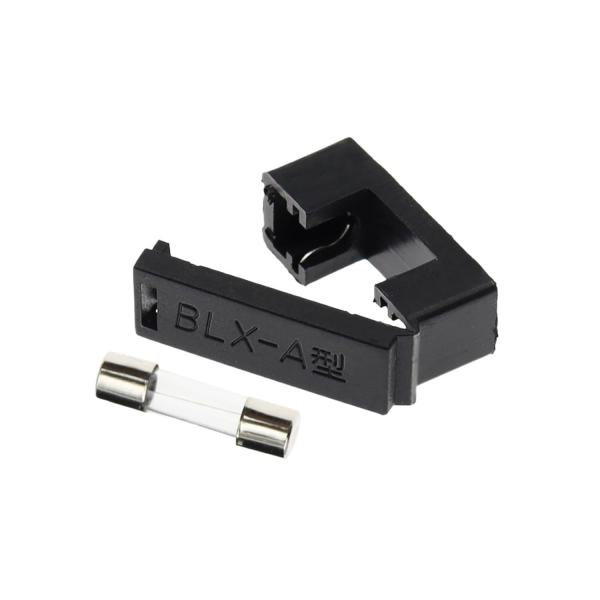 BLX-A 6.3A 250V セラミックガラス PCBマウント ヒューズホルダー 5x20mm ヒューズ用カバー付き