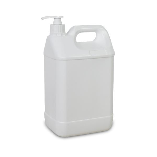Caneta de plástico Jerry para líquido de lavagem de mãos 1L 2L 3L 4L 5L 6L 10L Branco