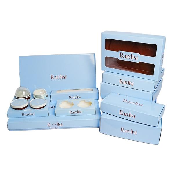 Wholesale Customized High-quality Printed logo Baked Donuts Macaron Gift Box