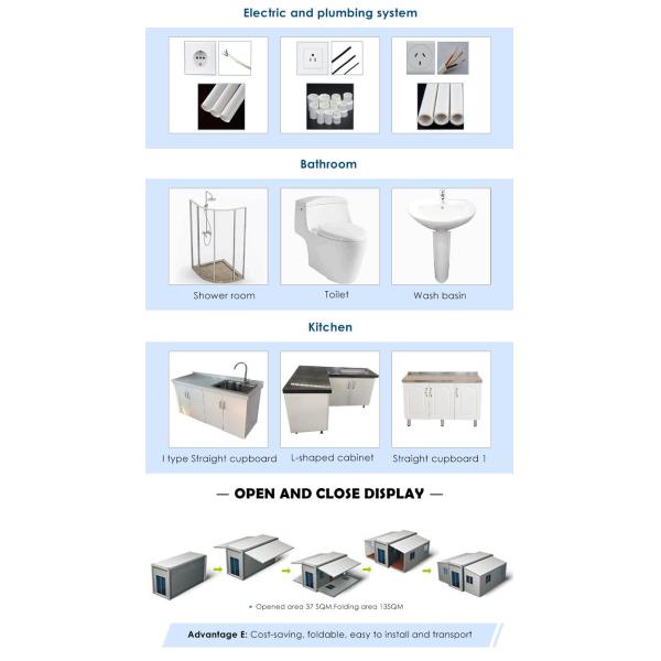 Green Frame Expandable Container House Free Assembly Sustainable Living