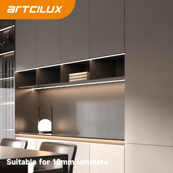 A2703 Lumière de carte encastrée contemporaine 1000*40*20,5 mm DC12V 10W SMD2835 120 pièces/m pour le style d'installation RECESSED