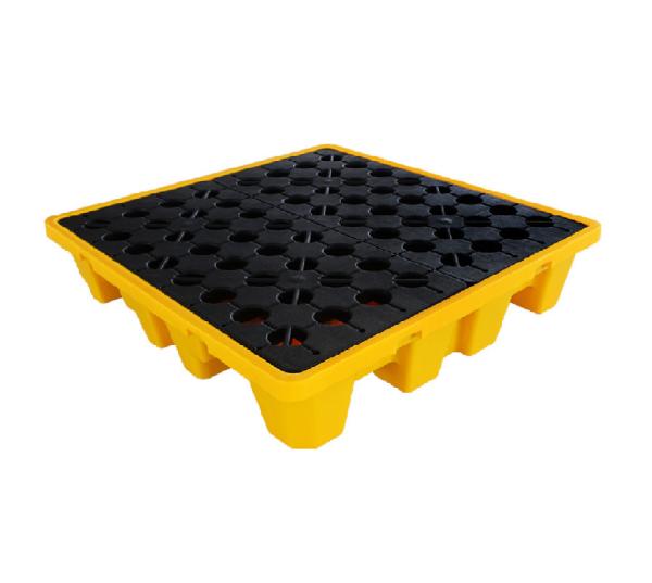 200L Poly Spill Containment Pallet 55 Gallon Drum Spill Containment Yellow