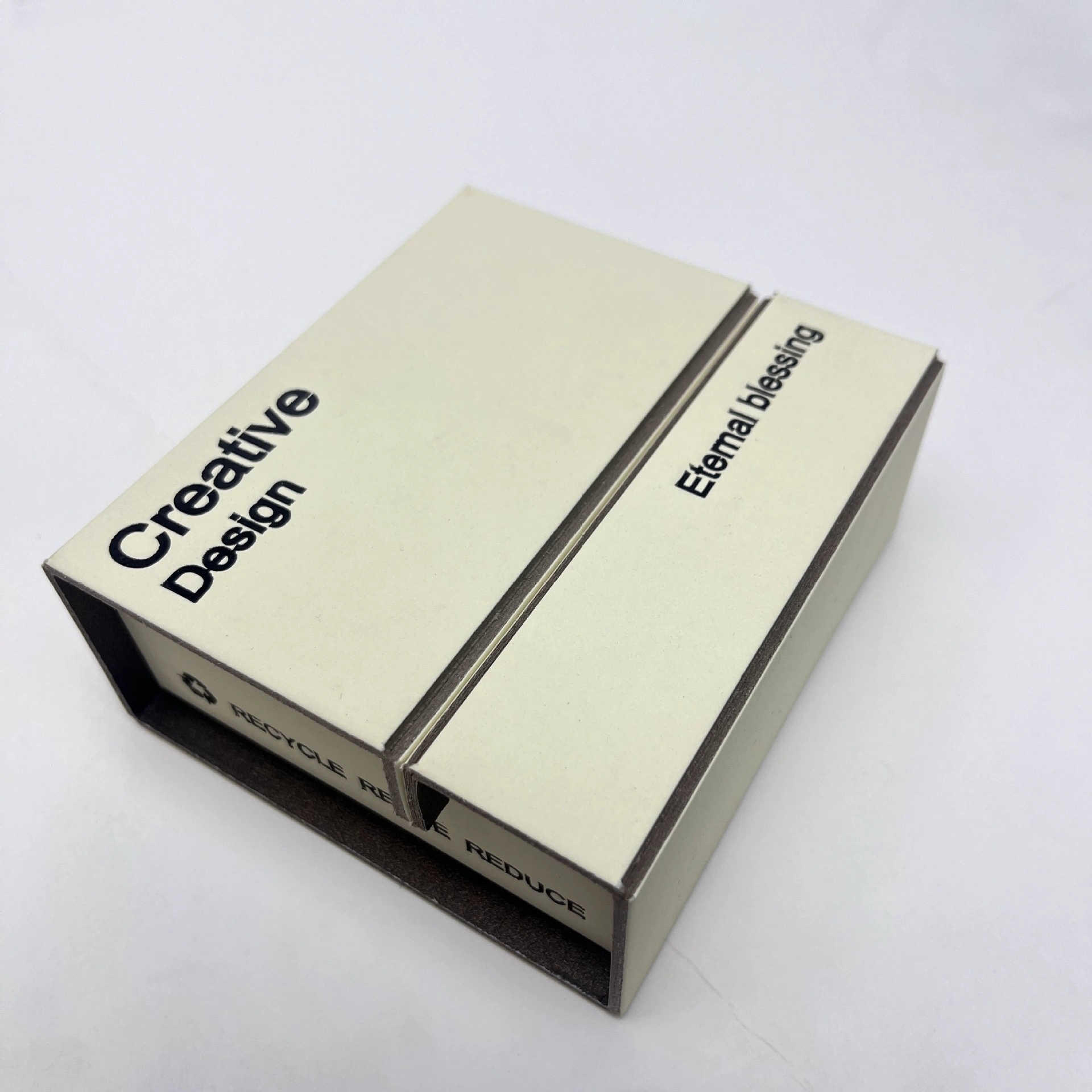 Folding Jewelry Boxes Creative Paper Case With Film Suspension Insert