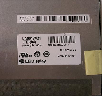 LA061WQ1-TD04 LG Display 6.1 480(RGB)×272 250 cd/m² INDUSTRIAL LCD DISPLAY