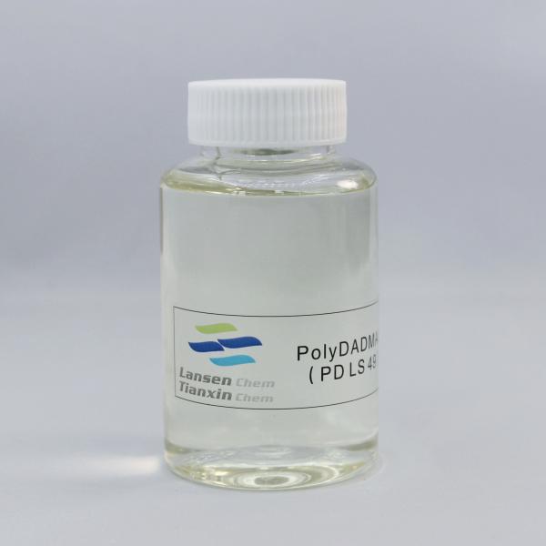 Polydadmac Coagulant Viscosity 2500-5000 Colorless Cationic Polymer Water Treatment Resist Chlorine Degradation