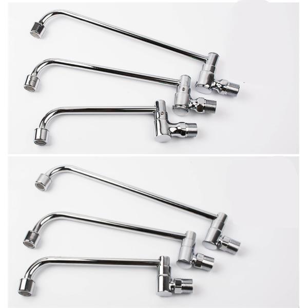 Household Sanitary Waterfall Brushed Aluminum Faucets For Kitchen Sink