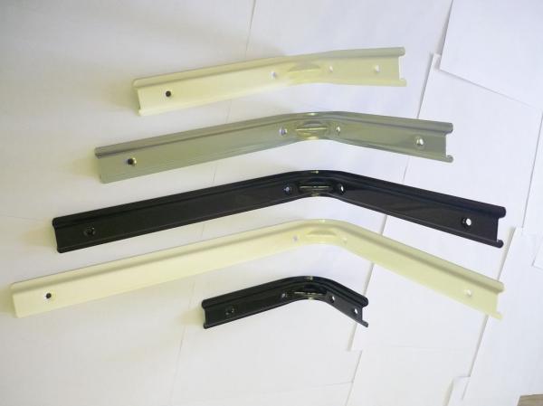Compact 6 Inch Metal Shelf Brackets For Kitchen / Bedroom High Durability