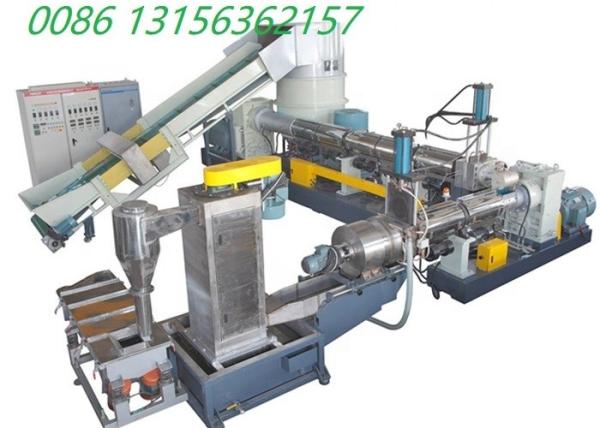 Granulating Semiauto PET Single Screw Plastic Extrude