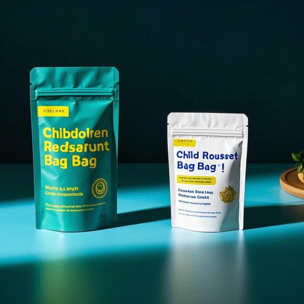 Child-Resistant Barrier Bags | 8-12 Mil Thick Plastic Composite | Airtight Zipper & Tamper-Evident Seal | FDA/SGS Certified for Pharmaceutical/Food Storage