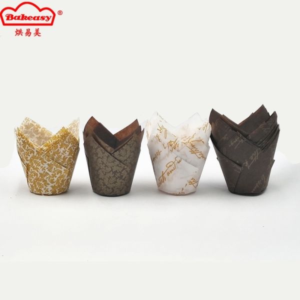 Colorful Printed Cupcake Paper Liners, Disposable Greaseproof Muffin Baking Cups
