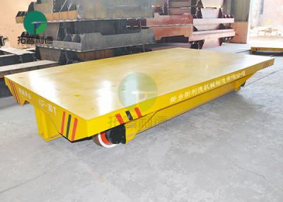 Mold Transport Flat Rail Cart 15T Material Transfer Carriage On Rails Towed By Forklift