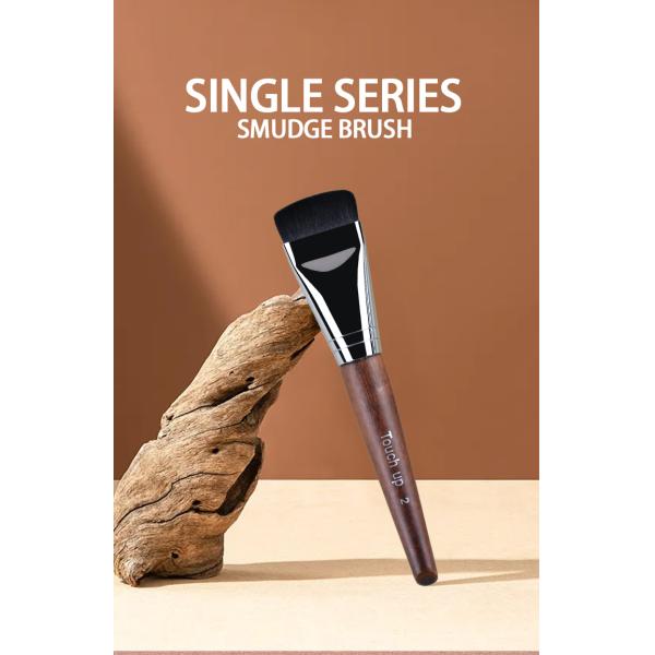 TOUCH UP 02  Foundation Brush Synthetic Hair Copper Professional Flat Facial Makeup Brush