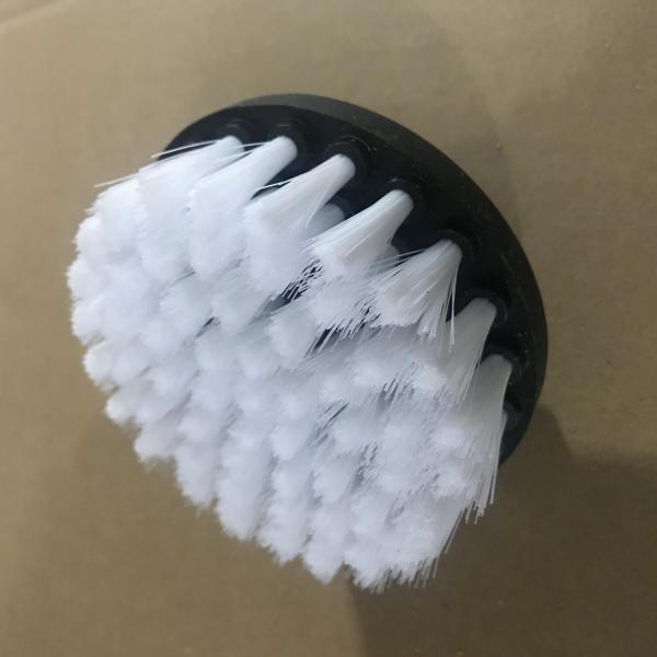 Acessório macio branco da escova da broca da escova da broca de 4 polegadas para o tapete