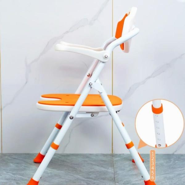 15*56*90cm Soft Foldable Shower Chair Customized High Strength For Elderly Care