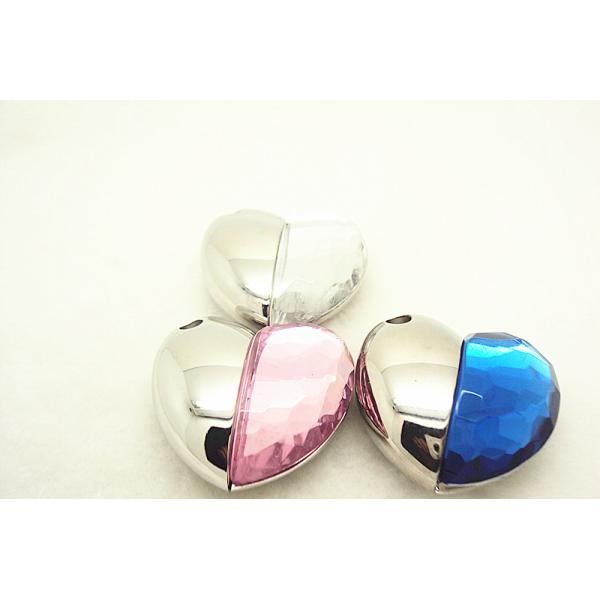 Diamond Necklace Apple Shape Jewelry 2.0 USB flash drive 16Gb for Souvenir Gifts