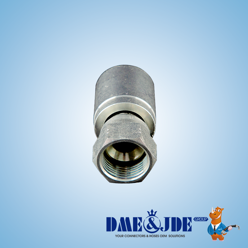 Straight Hydraulic Hose Connector BSPP Male 60° Cone Seat Or Bonded Seal Braided Hose And Spiral Hose