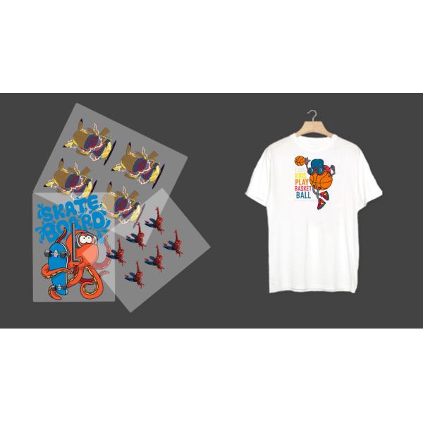 Cold Peel DTF PET Film For Digital Inkjet Heat Transfer Printing