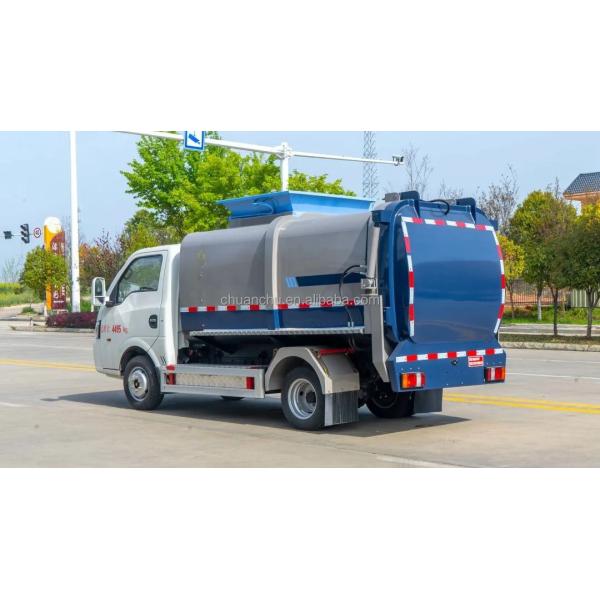 Camión de recolección de residuos de cocina de 4,5 metros cúbicos eléctricos puros Requisito de la aduana para la eliminación de residuos urbanos ecológicos